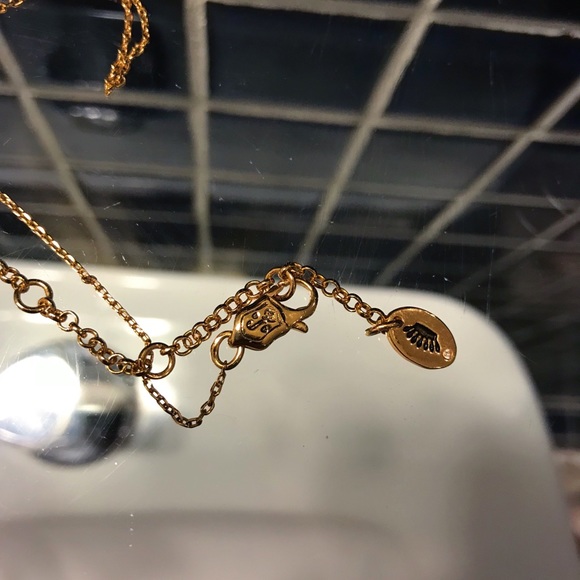 Juicy ‘Pave’ Starfish Necklace Gold - Picture 2 of 3